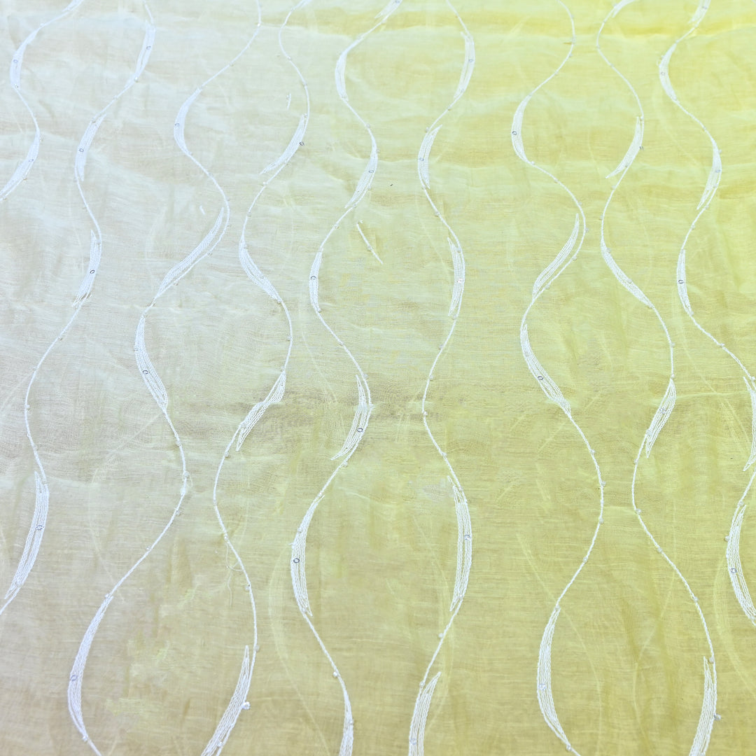 4D Shaded Mul Chanderi Embroidery Fabric - Designer Chanderi Fabrics-GP4036A-2