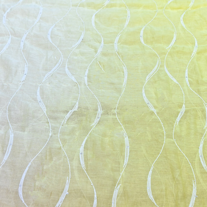 4D Shaded Mul Chanderi Embroidery Fabric - Designer Chanderi Fabrics-GP4036A-2