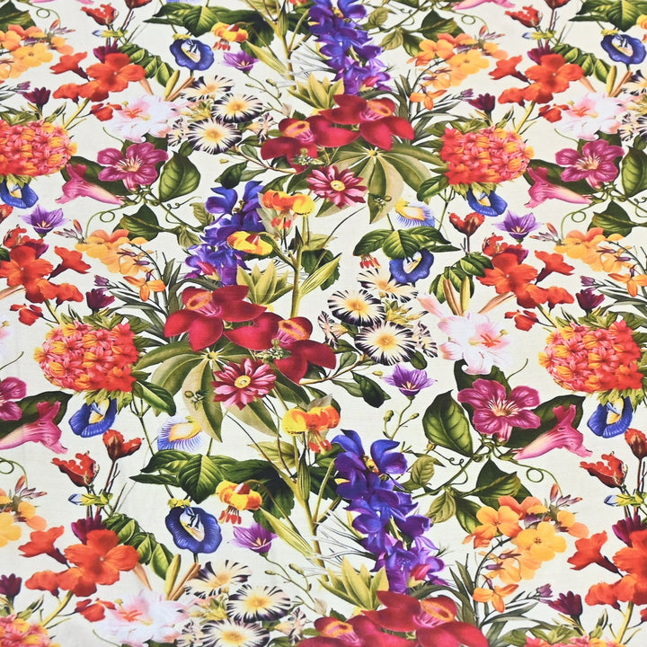 Premium Multicolor Muslin Digital Print Fabric - 000844-6