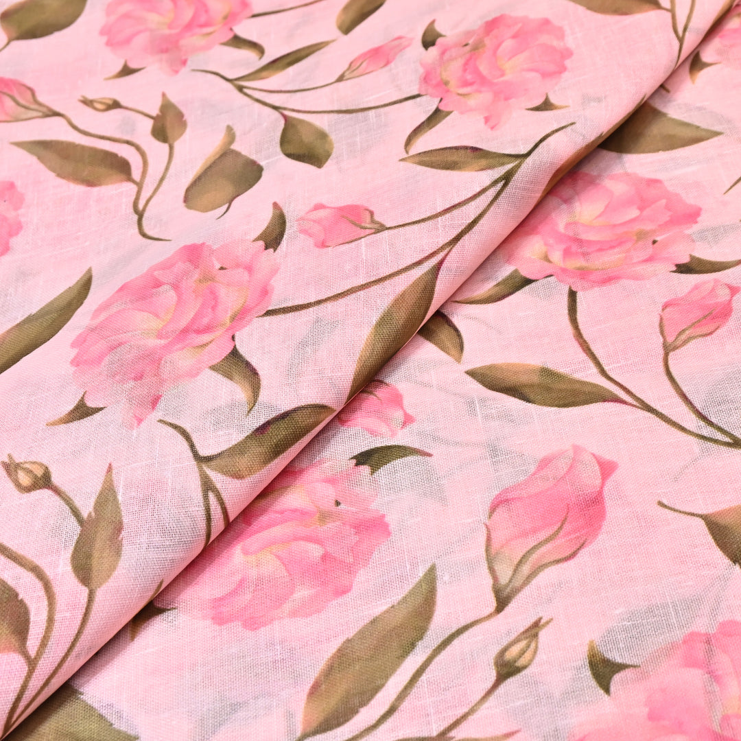 PREMIUM COTTON LINEN DIGITAL PRINT FABRIC - VM0011- 08