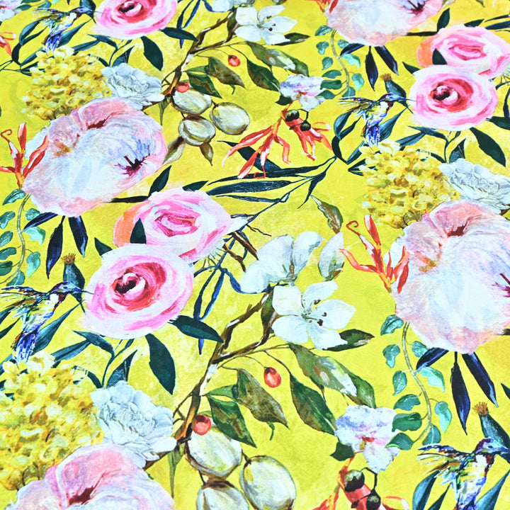 Designer Floral Cotton Digital Print Fabric-Soft Breathable Designer Cotton Fabric SNT165-6