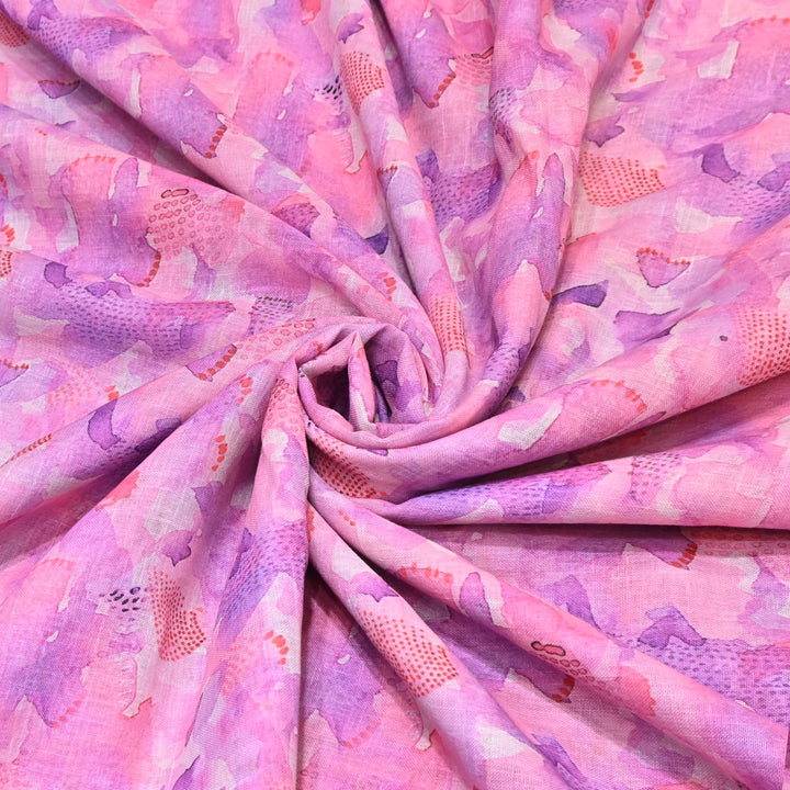 PREMIUM COTTON LINEN DIGITAL PRINT FABRIC - VM0011- 09