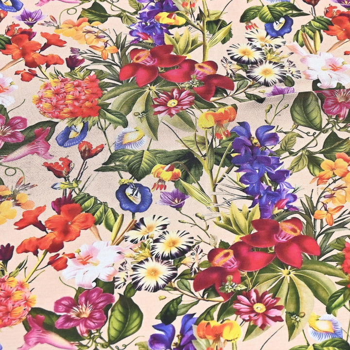 Premium Multicolor Muslin Digital Print Fabric - 000844-5