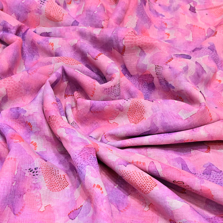 PREMIUM COTTON LINEN DIGITAL PRINT FABRIC - VM0011- 09