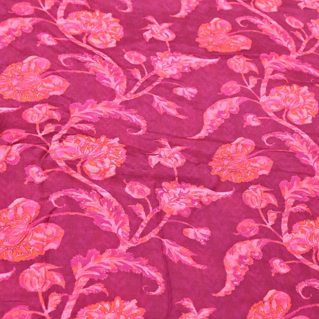 Multicolor Muslin Digital Print Fabric-KTP44-29