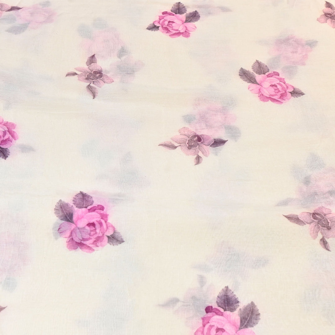 Premium Mul Chanderi Digital Print Fabric – Lightweight Chanderi Fabrics GT0185-10