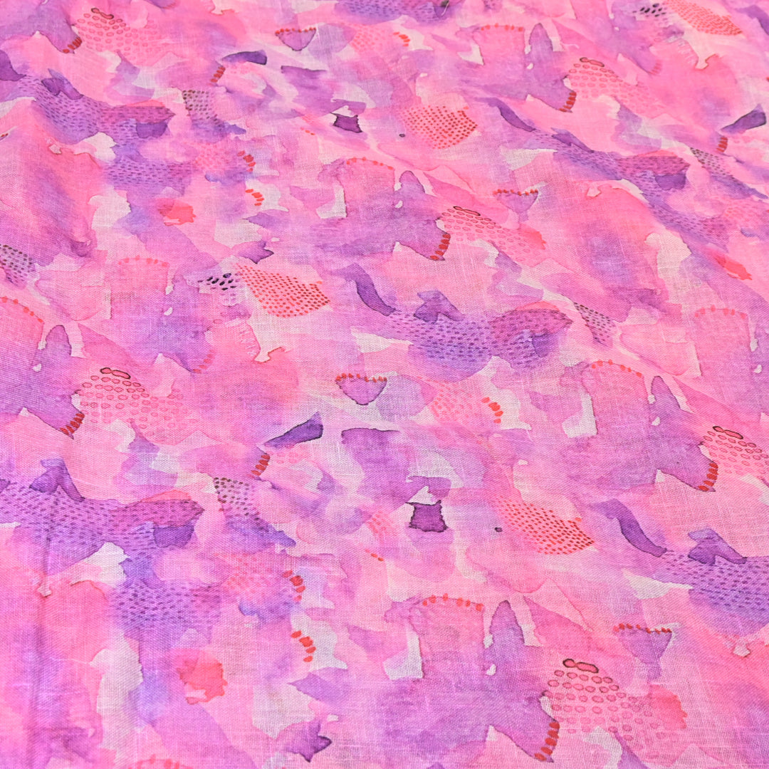 PREMIUM COTTON LINEN DIGITAL PRINT FABRIC - VM0011- 09