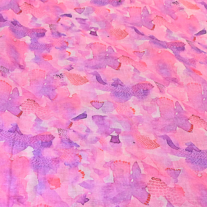 PREMIUM COTTON LINEN DIGITAL PRINT FABRIC - VM0011- 09