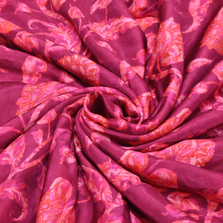 Multicolor Muslin Digital Print Fabric-KTP44-29