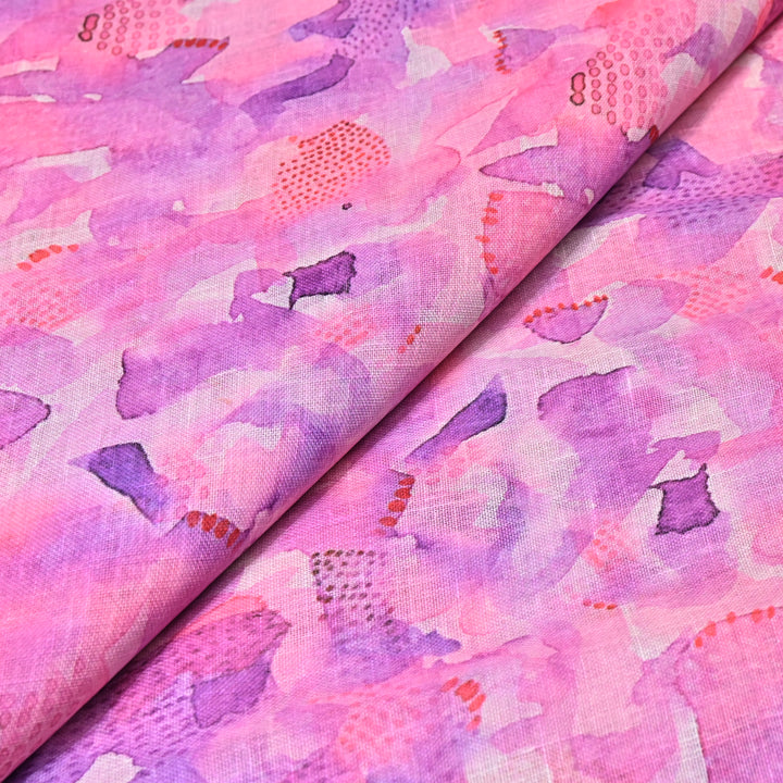 PREMIUM COTTON LINEN DIGITAL PRINT FABRIC - VM0011- 09