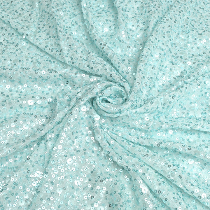 Viscose Georgette Sequins Embroidery Fabrics