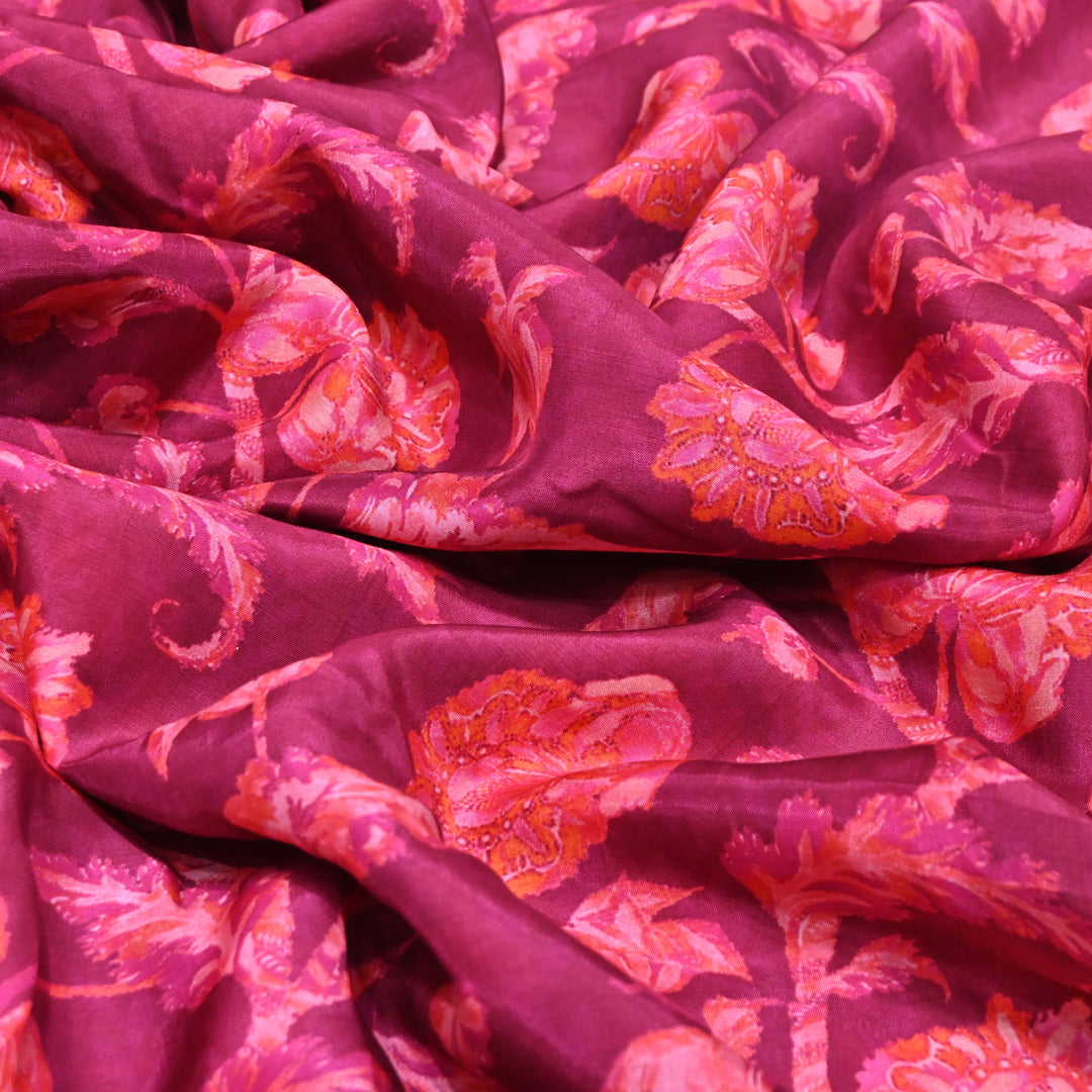 Multicolor Muslin Digital Print Fabric-KTP44-29