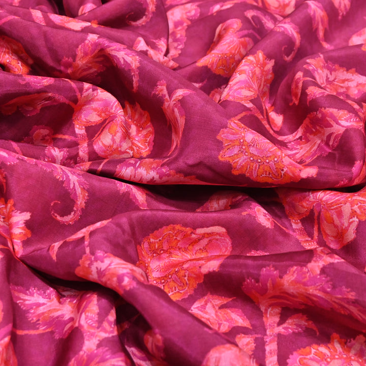 Multicolor Muslin Digital Print Fabric-KTP44-29