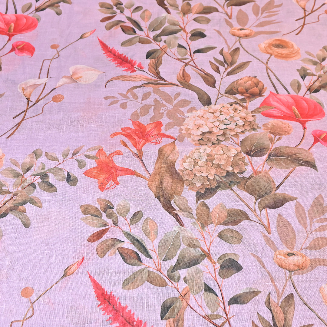 PREMIUM COTTON LINEN DIGITAL PRINT FABRIC - VM0011- 10