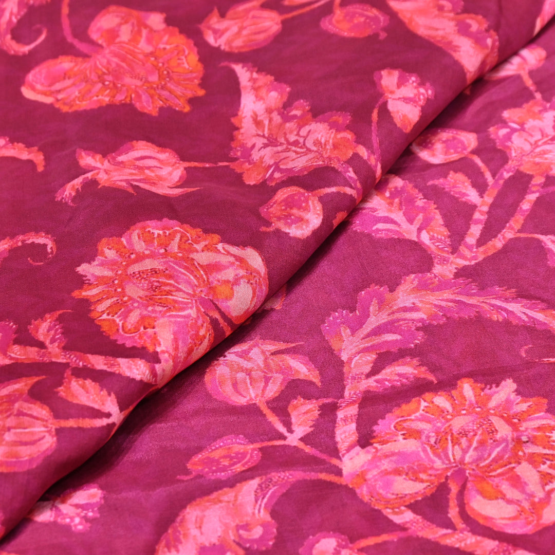 Multicolor Muslin Digital Print Fabric-KTP44-29