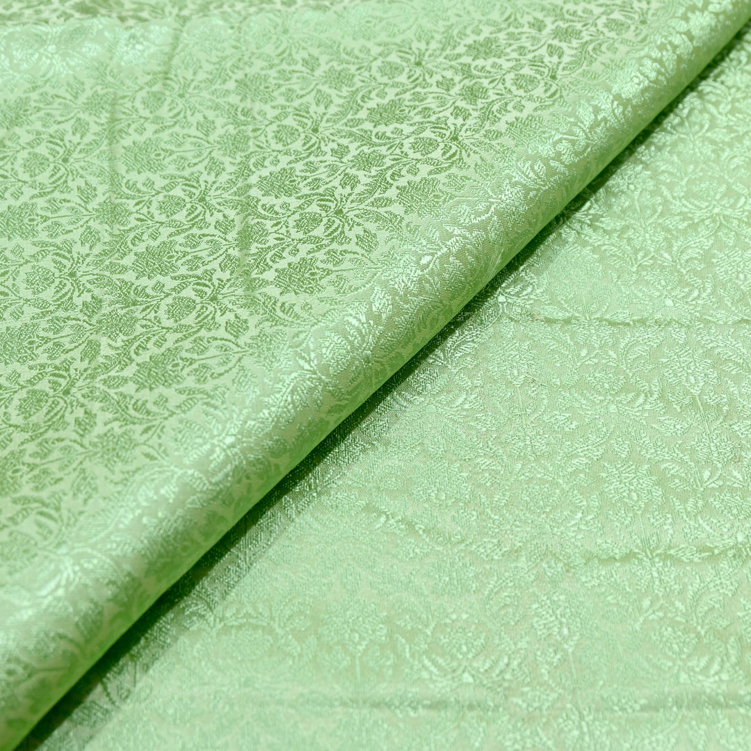 Sage Green Tanchue Silk Brocade Fabric