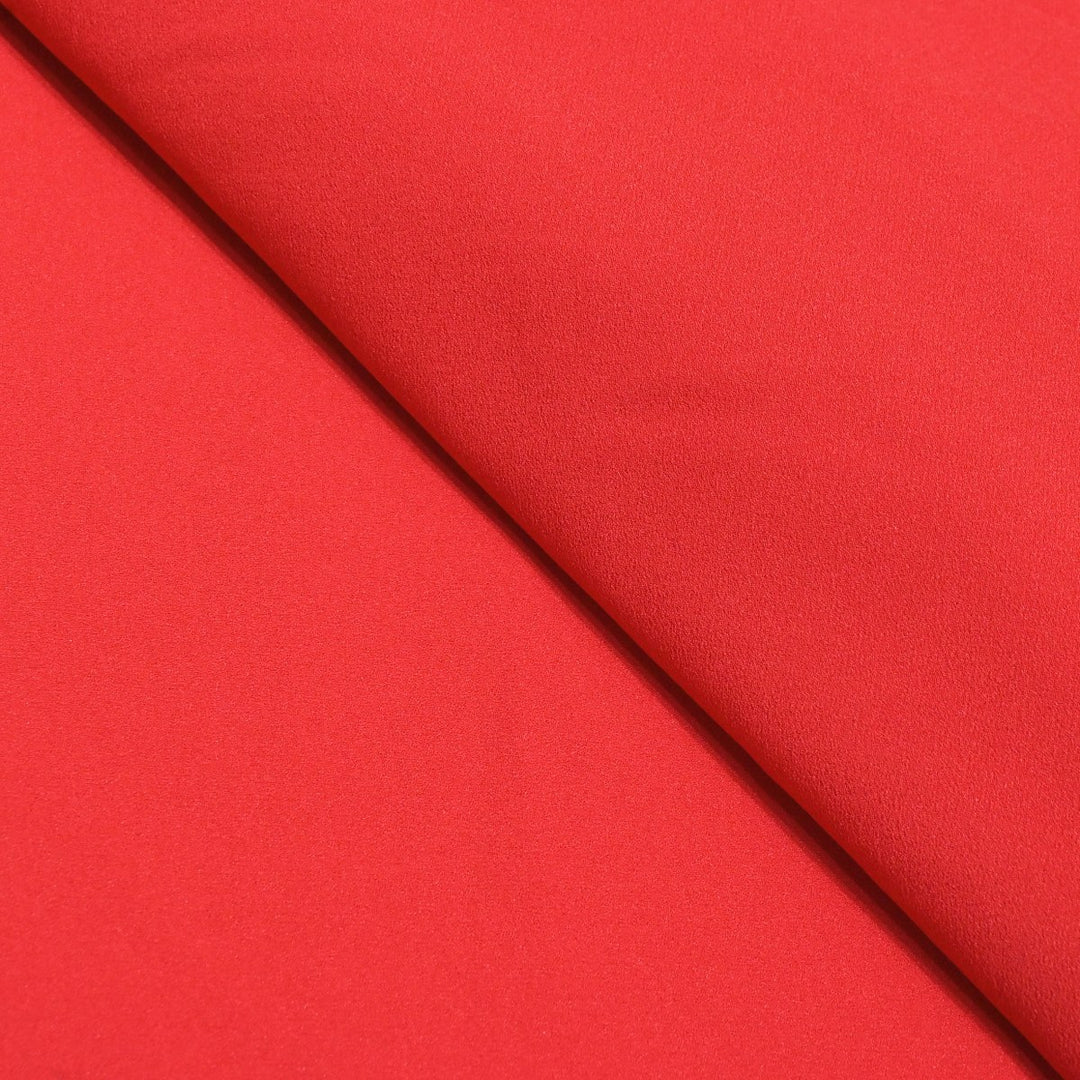 Deep Carmine Pink Color Double Georgette Fabrics