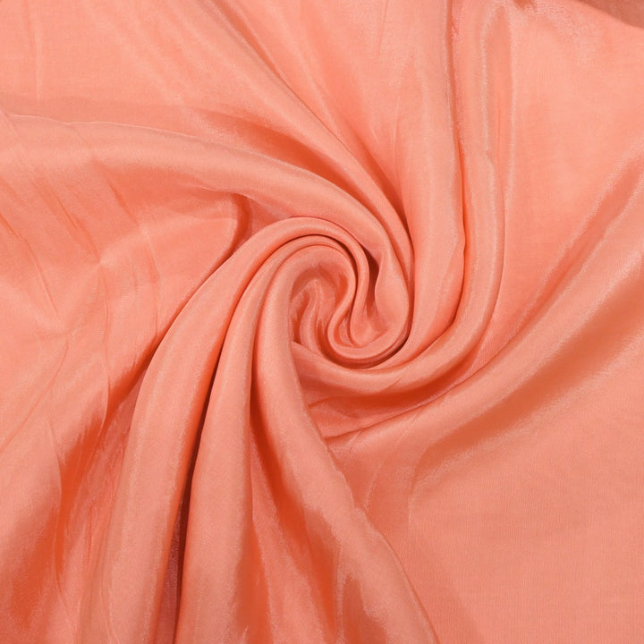 Dark Salmon Colour Upada Silk Fabrics