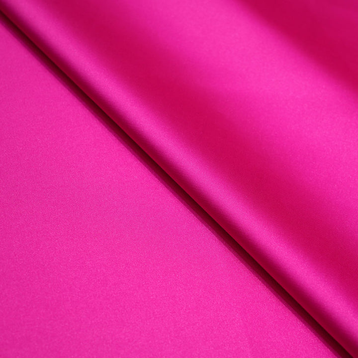 Hot Pink Colour Armani Satin Fabrics