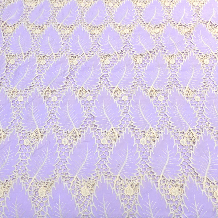 Cut Work Embroidered Fabric on Imported Crepe
