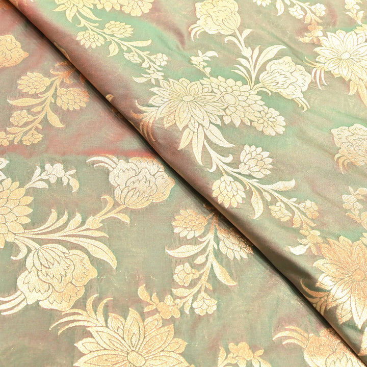 Katan Silk Zari Jaal Brocade Fabrics