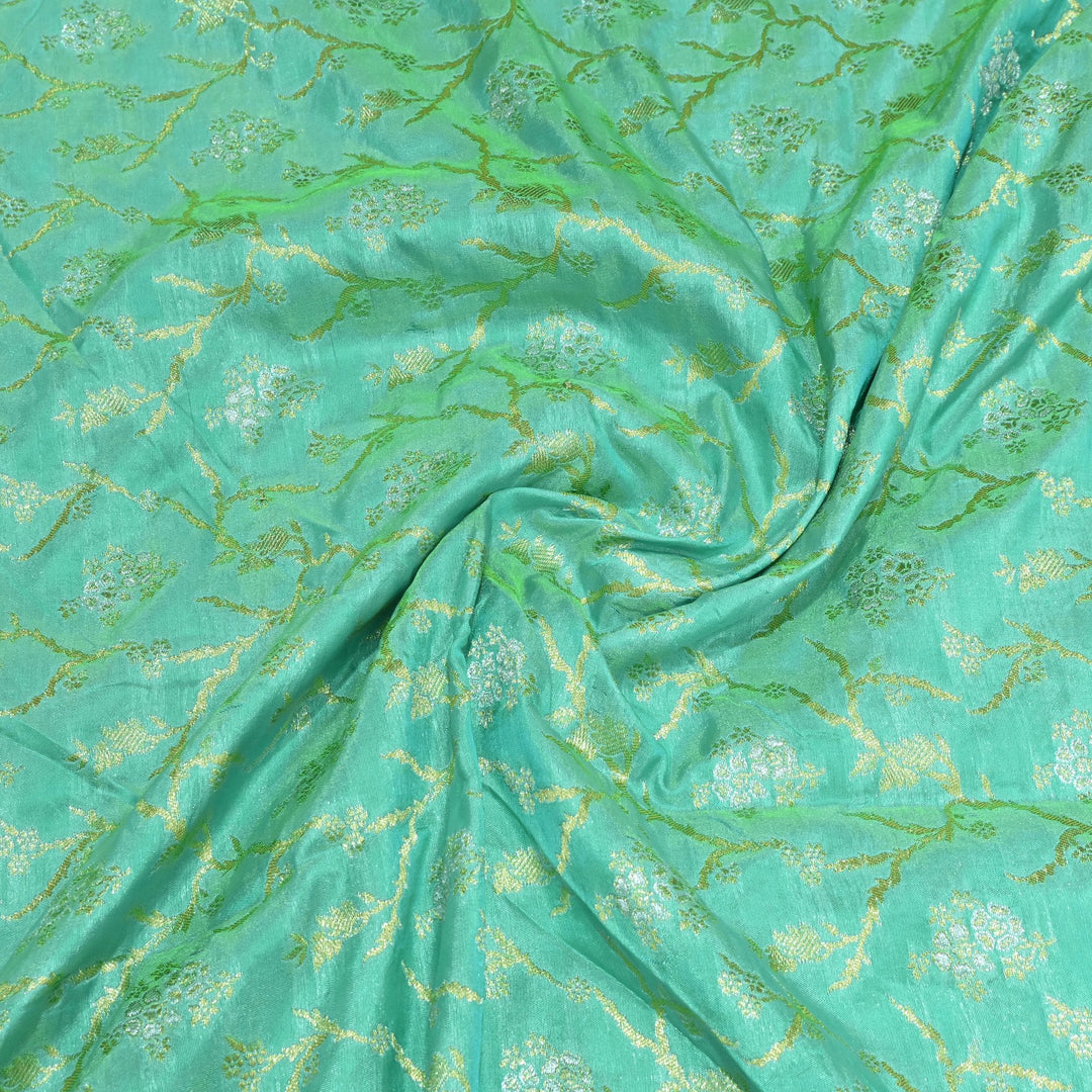 Silk Alfi Zari Brocade Fabrics