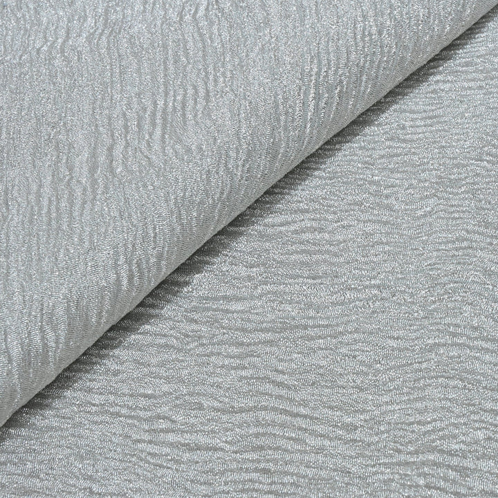 Grey Color Pure Crush Tissue Fabrics