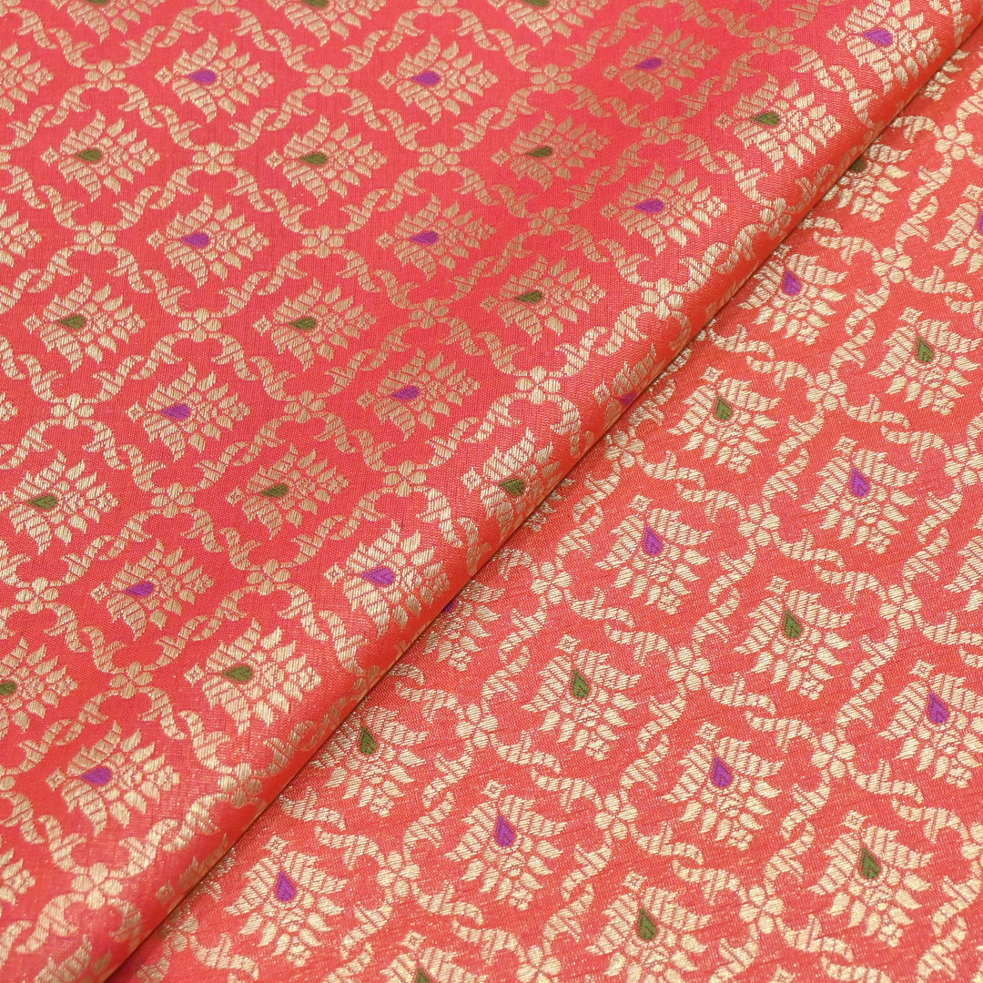 Katan Meena Brocade Fabrics