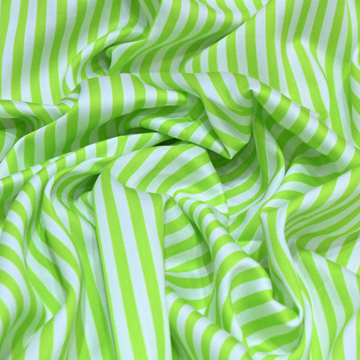 Glace Cotton With Beautiful Stripes Print Fabric – Lightweight Designer Cotton Fabric - LT0185-10
