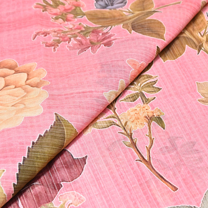 Multi Color Crush Muslin Digital Print Fabric – Soft Designer Muslin Print Fabric- COO145-3