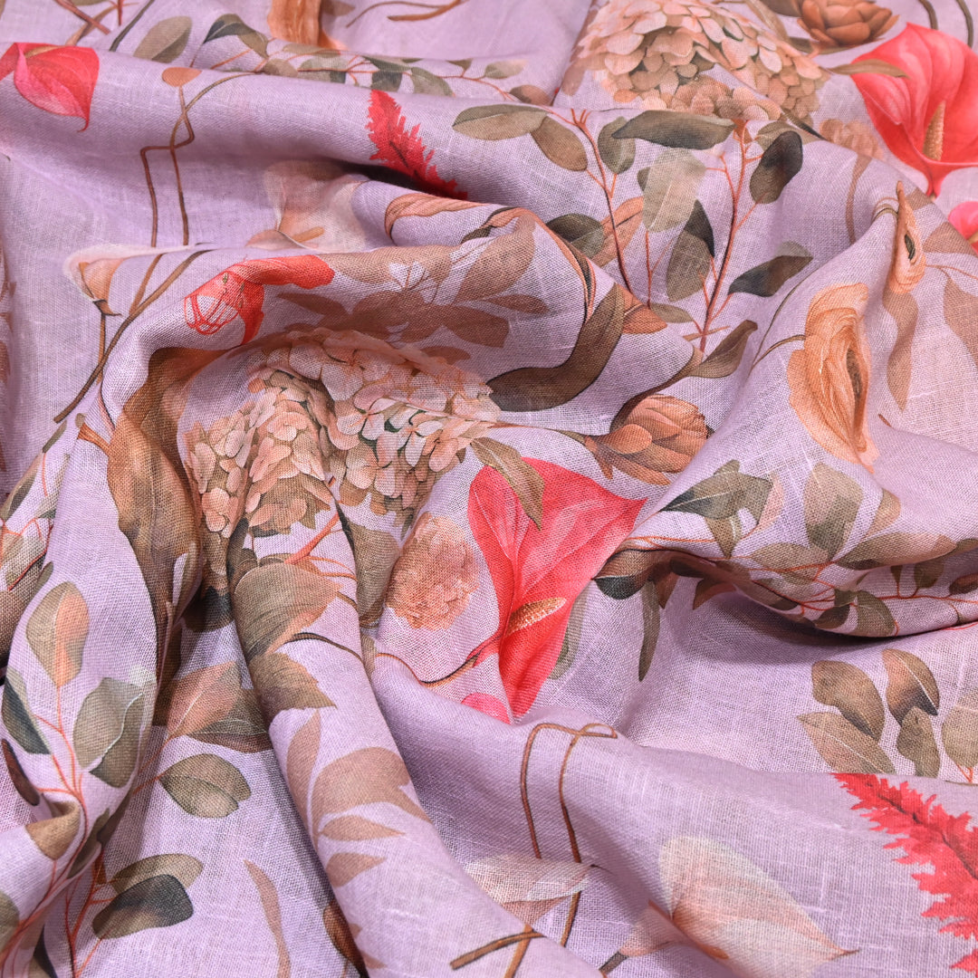 PREMIUM COTTON LINEN DIGITAL PRINT FABRIC - VM0011- 10