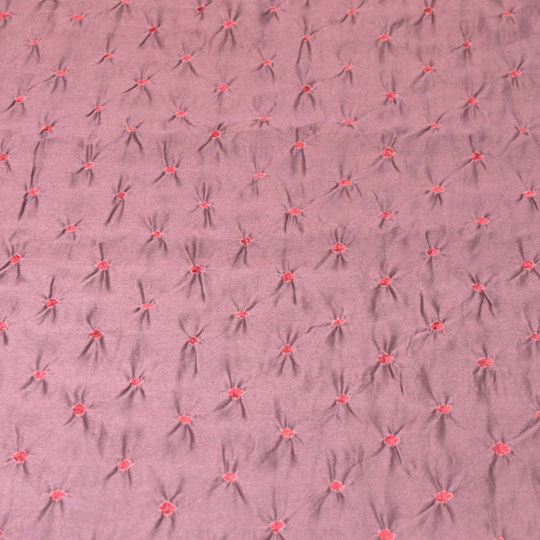 Pure Silk Chanderi Bandhani Fabric