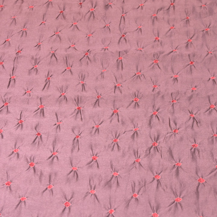 Pure Silk Chanderi Bandhani Fabric
