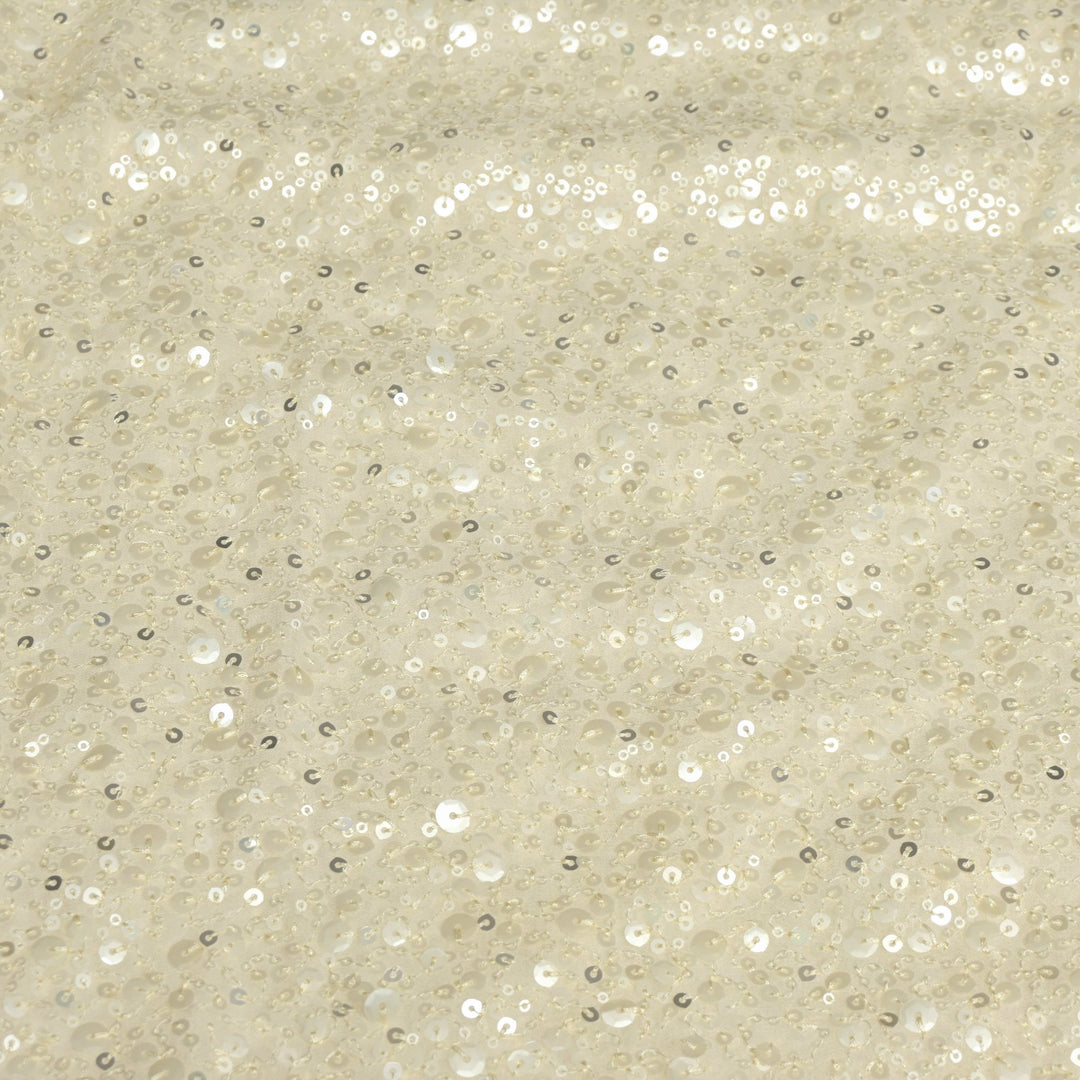 Viscose Georgette Sequins Embroidery Fabrics
