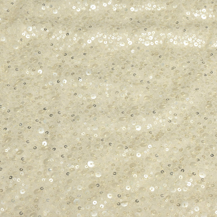 Viscose Georgette Sequins Embroidery Fabrics
