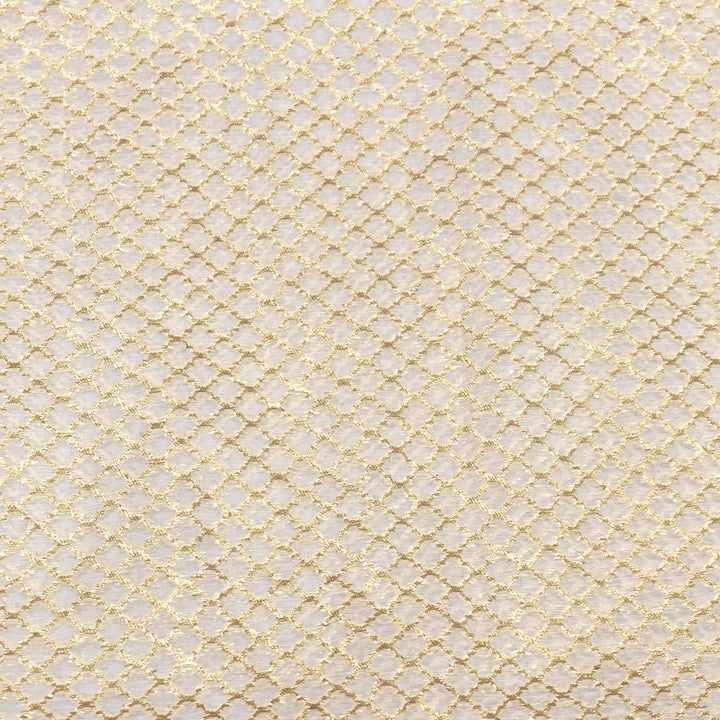 Banarasi Chanderi Gold Zari Fabric 44" – Luxury Ethnic Designer Fabric