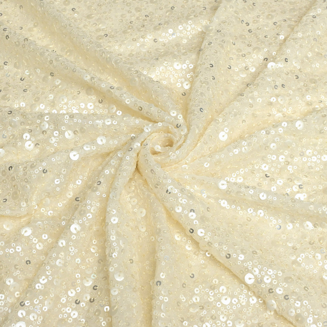 Viscose Georgette Sequins Embroidery Fabrics