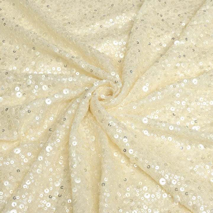 Viscose Georgette Sequins Embroidery Fabrics