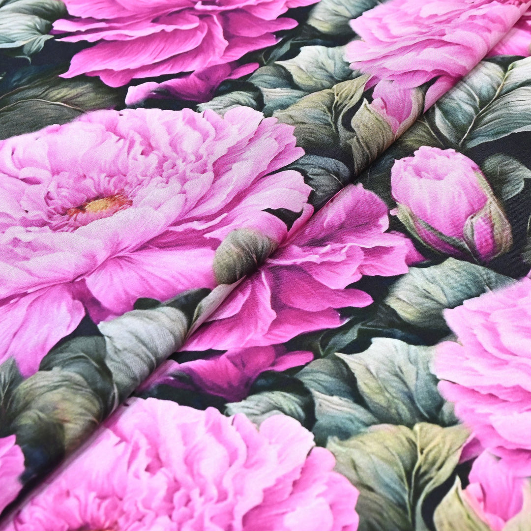 Premium Multicolor Muslin Digital Print Fabric - 000844-4