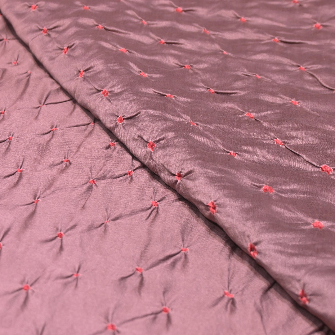 Pure Silk Chanderi Bandhani Fabric
