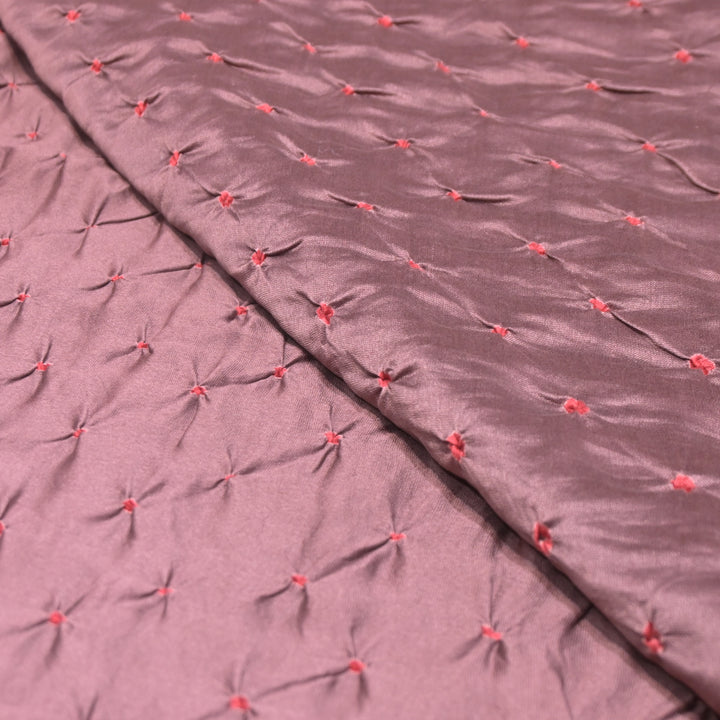 Pure Silk Chanderi Bandhani Fabric