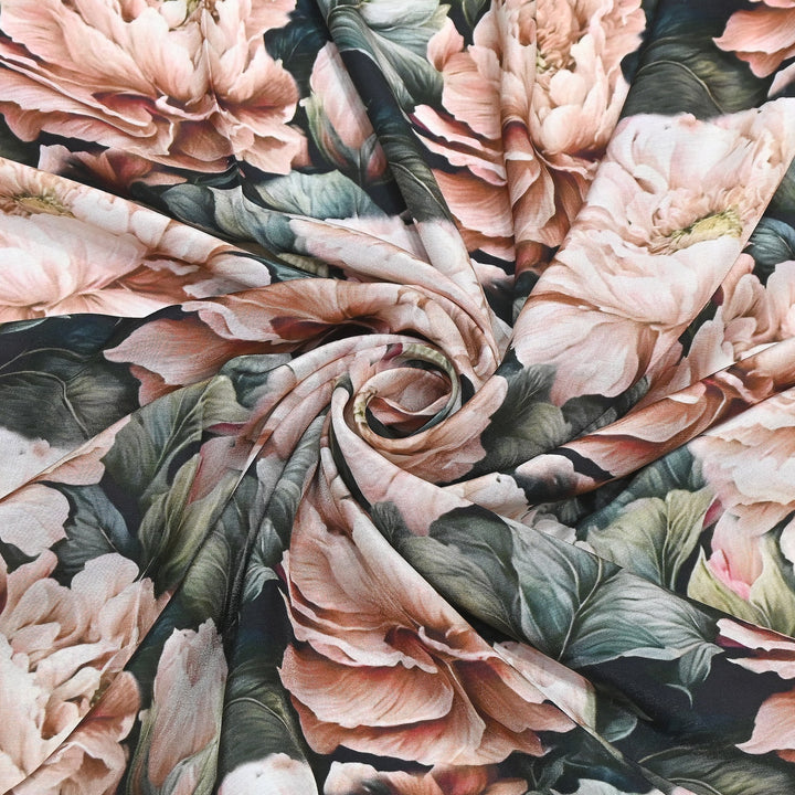 Premium Multicolor Muslin Digital Print Fabric - 000844-3