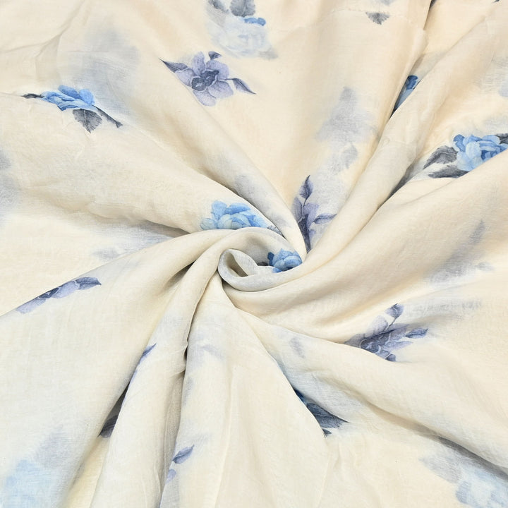 Premium Mul Chanderi Digital Print Fabric – Lightweight Chanderi Fabrics GT0185-12