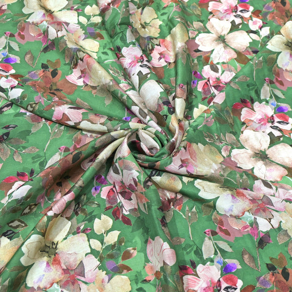 Floral Bamberg Satin Digital Print Fabrics