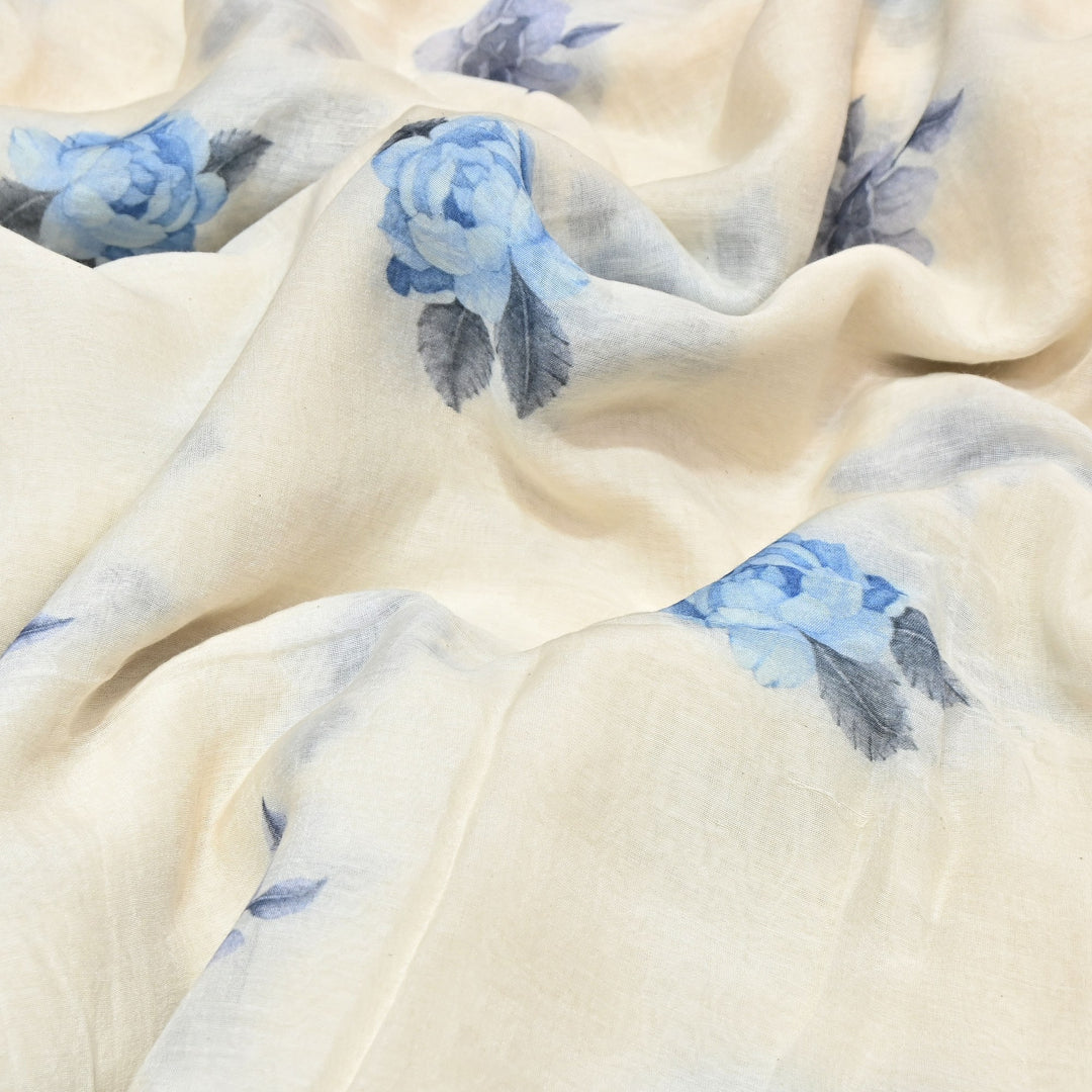 Premium Mul Chanderi Digital Print Fabric – Lightweight Chanderi Fabrics GT0185-12