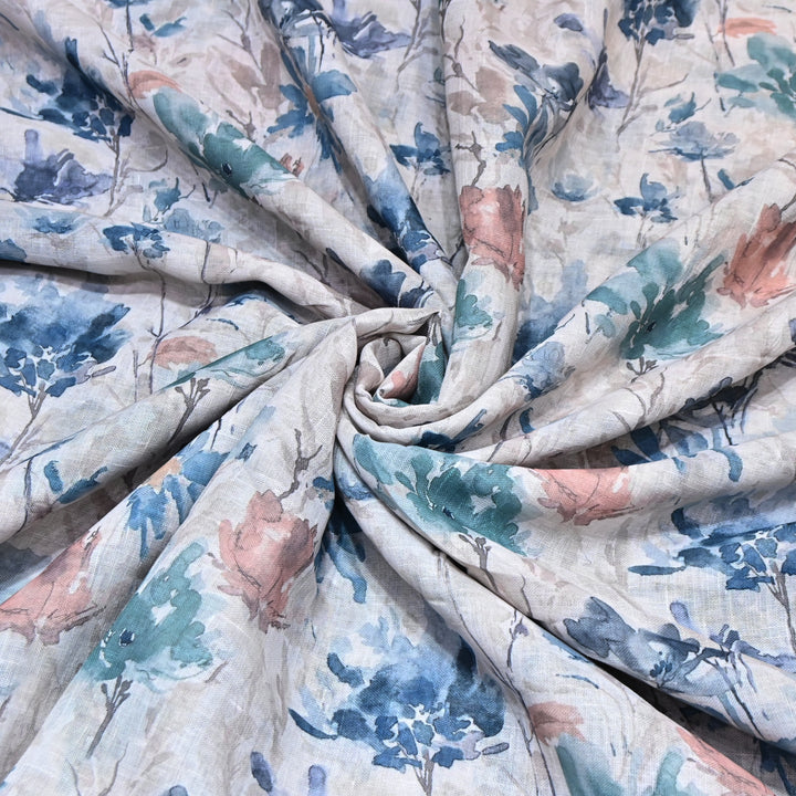 PREMIUM COTTON LINEN DIGITAL PRINT FABRIC - VM0011- 12