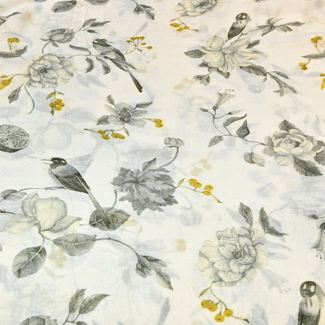 Premium Mul Chanderi Digital Print Fabric – Lightweight Chanderi Fabrics GT0185-13