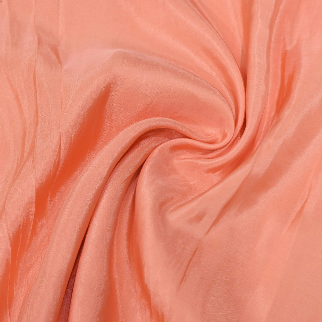 Dark Salmon Colour Upada Silk Fabrics