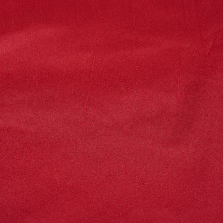 Deep Carmine Colour Poly Dupion Fabrics