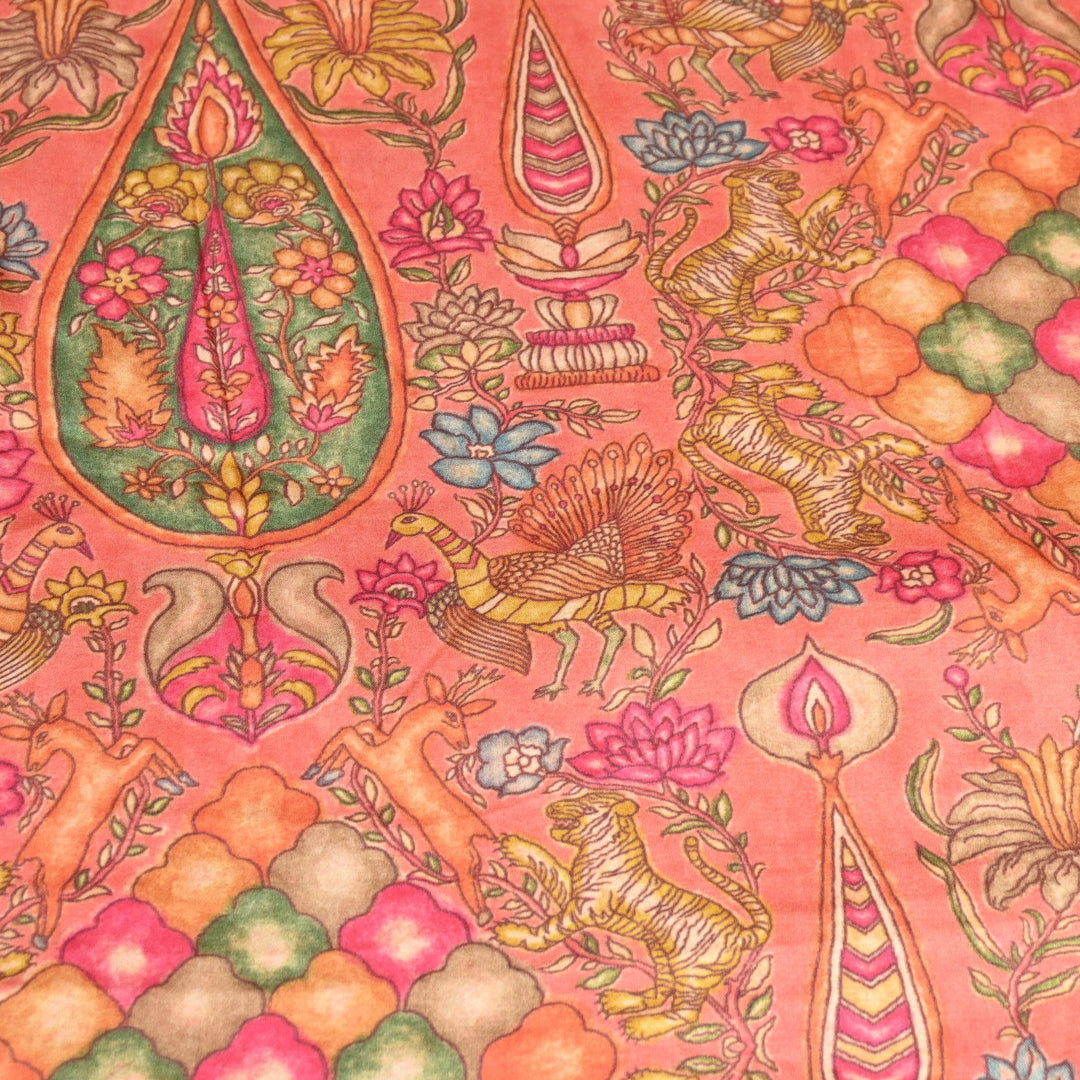 Bemberg Satin Digital Print Fabric– Soft Luxury Designer Satin Fabric 001333-27